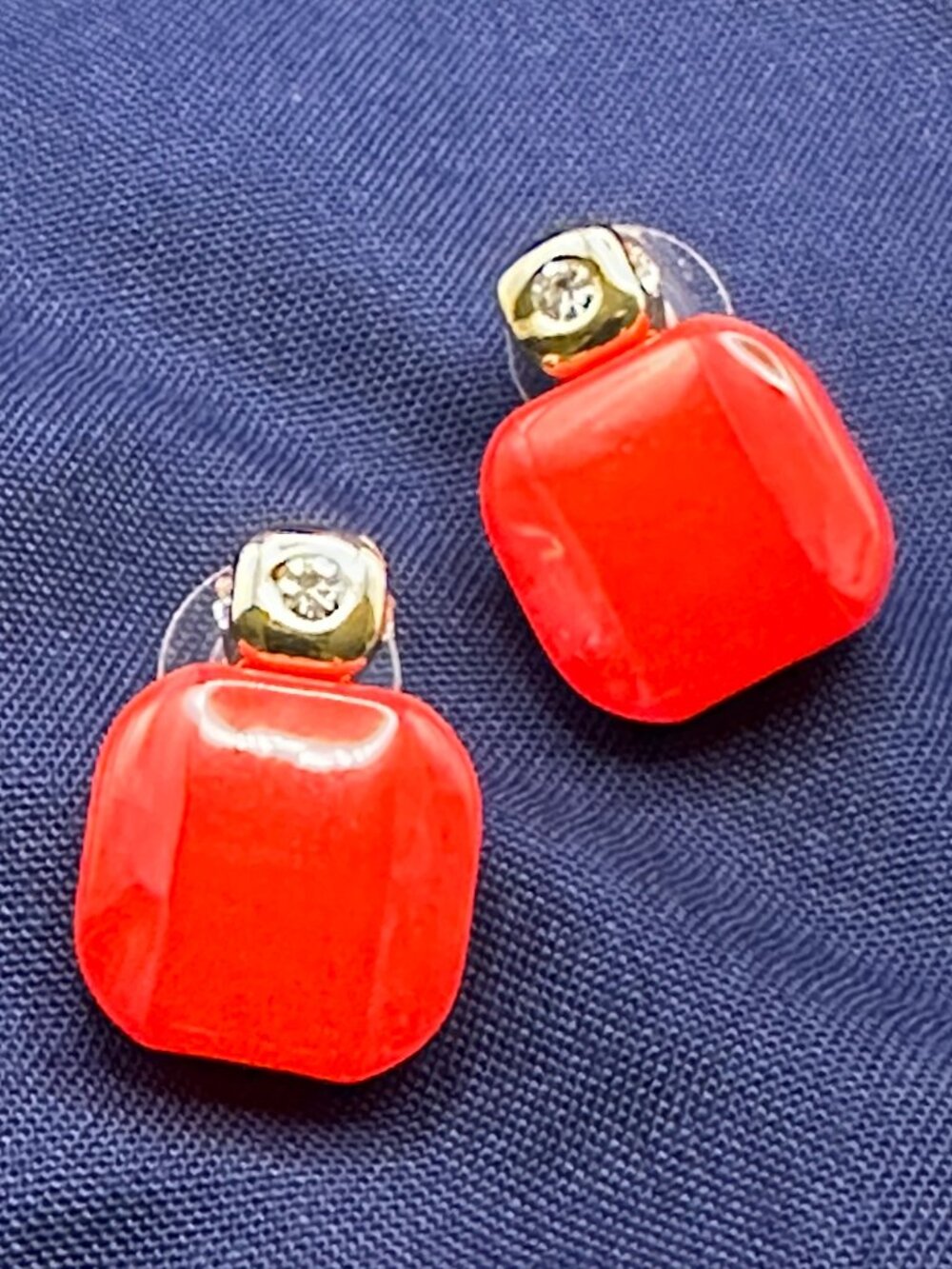 Kate Spade New York Red Color Block Post Earrings